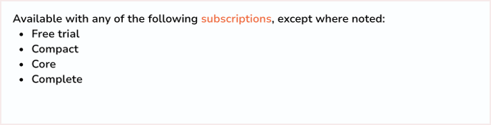 All plans and trial, excluding Custom and Care